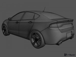dodge dart 2013 3D Model