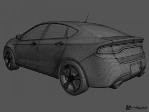 dodge dart 2013 3D Model