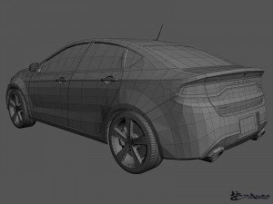 dodge dart 2013 3D Model
