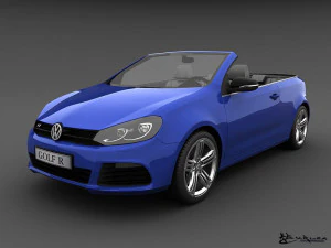 volkswagen golf r cabriolet 2014 Model 3D