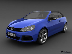 volkswagen golf r cabriolet 2014 Modèle 3D