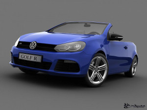 volkswagen golf r cabriolet 2014 Modèle 3D