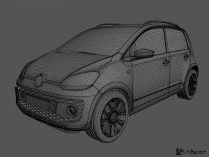 volkswagen cross up 2014 3Dモデル