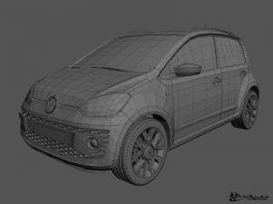 volkswagen cross up 2014 3Dモデル
