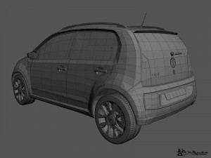 volkswagen cross up 2014 3Dモデル