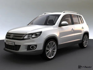 volkswagen tiguan 2012 estilo esportivo Modelo 3D