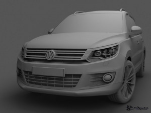 volkswagen tiguan 2012 sportstyle 3D Model