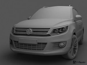 volkswagen tiguan 2012 sportstyle 3D Model