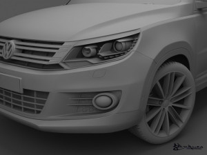 volkswagen tiguan 2012 sportstyle 3D Model
