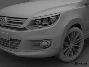 volkswagen tiguan 2012 sportstyle 3D Model