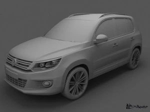 volkswagen tiguan 2012 sportstyle 3D Model