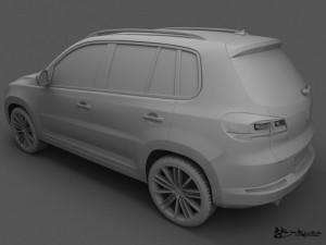 volkswagen tiguan 2012 sportstyle 3D Model