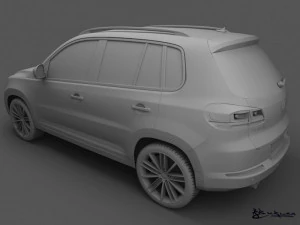 volkswagen tiguan 2012 sportstyle 3D Model