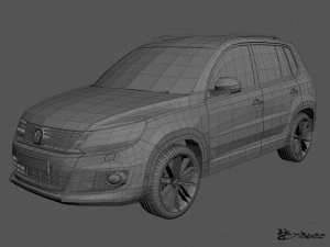 volkswagen tiguan 2012 sportstyle 3D Model