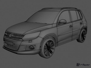 volkswagen tiguan 2012 sportstyle 3D Model