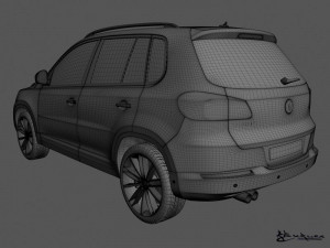 volkswagen tiguan 2012 sportstyle 3D Model