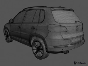 volkswagen tiguan 2012 sportstyle 3D Model