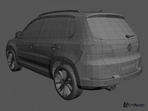 volkswagen tiguan 2012 sportstyle 3D Model