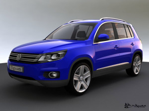 volkswagen tiguan 2012 trackfield Model 3D
