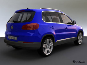 volkswagen tiguan 2012 trackfield 3Dモデル