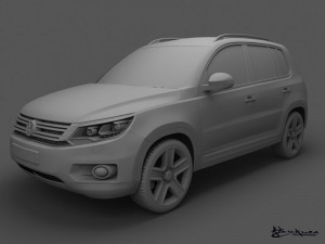volkswagen tiguan 2012 trackfield 3Dモデル