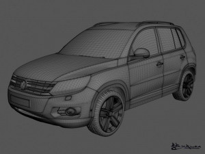 volkswagen tiguan 2012 trackfield 3Dモデル