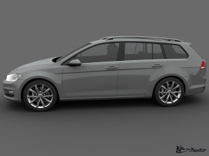 volkswagen golf variant 2014 Modello 3D