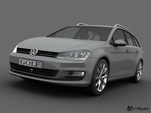 volkswagen golf variant 2014 Modello 3D