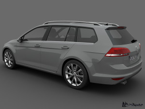 volkswagen golf variant 2014 Modello 3D