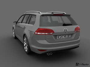 volkswagen golf variant 2014 Modello 3D