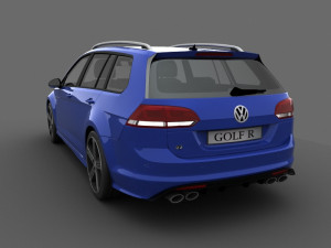 volkswagen golf r variant 2015 3D Модель