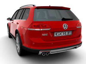 volkswagen golf alltrack 2015 3D Модель