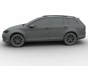 volkswagen golf alltrack 2015 3D Model