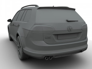 volkswagen golf alltrack 2015 3D Модель