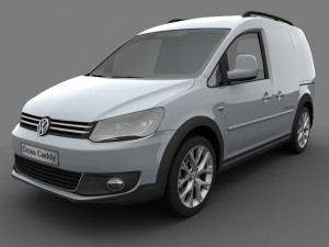 volkswagen cross caddy kasten 2013 3D Model