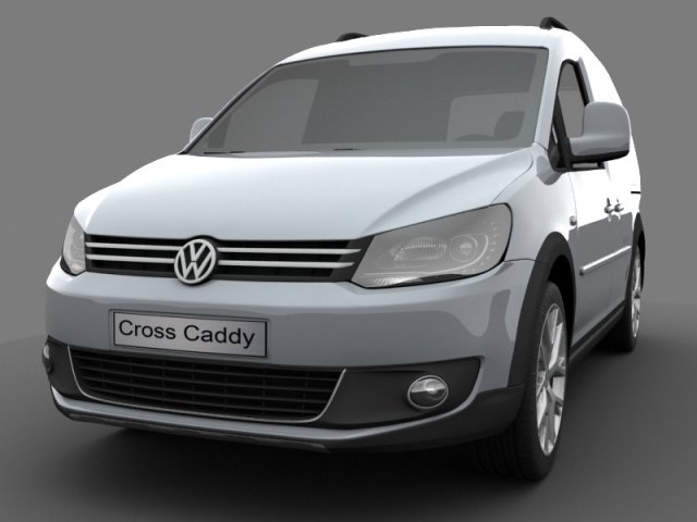Download volkswagen cross caddy kasten 2013 3D Model