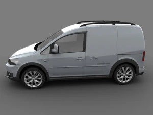 volkswagen cross caddy kasten 2013 3D Model