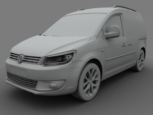 volkswagen cross caddy kasten 2013 Modello 3D