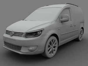 volkswagen cross caddy kasten 2013 3D Model