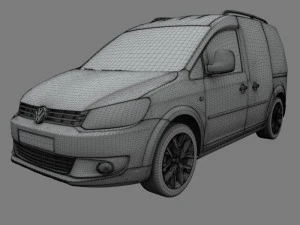 volkswagen cross caddy kasten 2013 3D Model