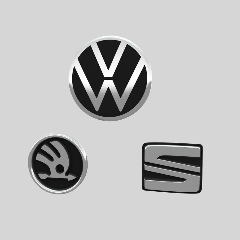 vag logos 3D Model .c4d .max .obj .3ds .fbx .stl .blend