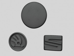 vag logos Modello 3D