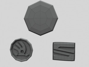 vag logos Modello 3D