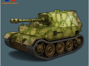 Ferdinand Toon Tank 3D print model 3D Print Model