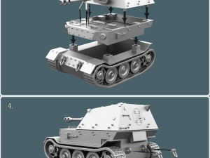 Ferdinand Toon Tank 3D print model 3D Принт Модель