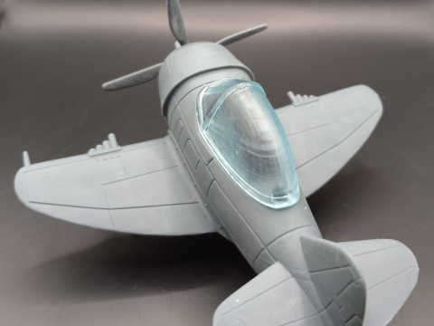 P-47 Thunderbolt Egg Plane 3D print model STL Modèles 3D en vedette