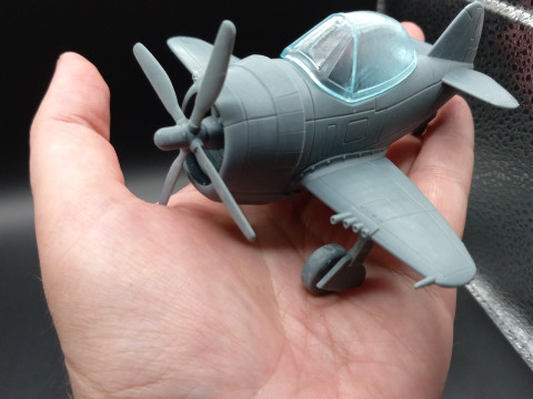 P-47 Thunderbolt Egg Plane 3D print model STL Modèles 3D en vedette