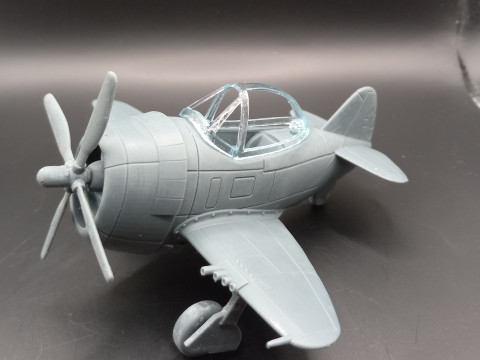 P-47 Thunderbolt Egg Plane 3D print model STL Modèles 3D en vedette