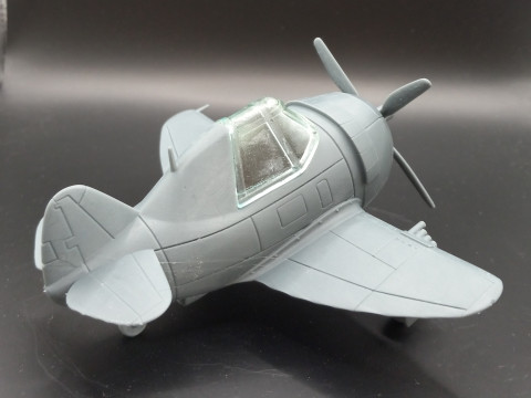 P-47 Thunderbolt Razorback 3D Printable Egg Plane Model do druku 3D