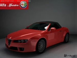 alfa romeo spider 2006 3D Model